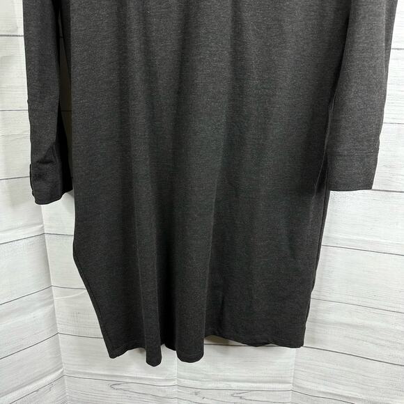 Ralph Lauren LRL sz 1X Ponte Knit Long Sleeve Button Shirt Tunic Dress Stretch - Picture 7 of 9